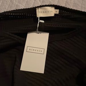 Black long sleeve top